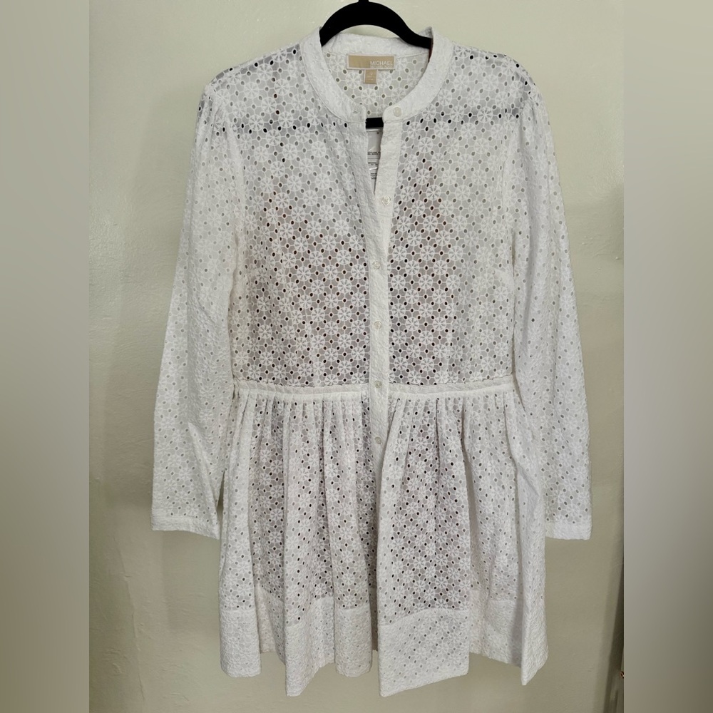 Michael Kors White Eyelet Dress